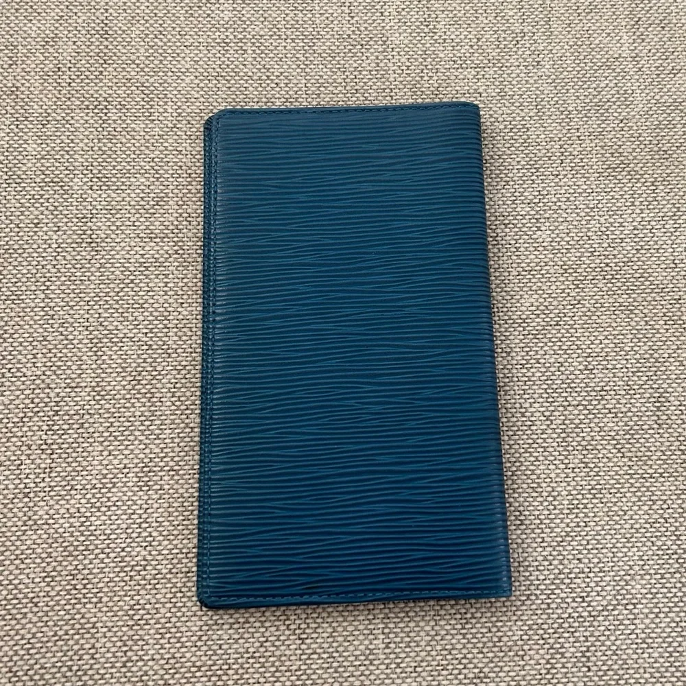 Louis Vuitton Blue Epi Leather Bi-Fold Long Wallet